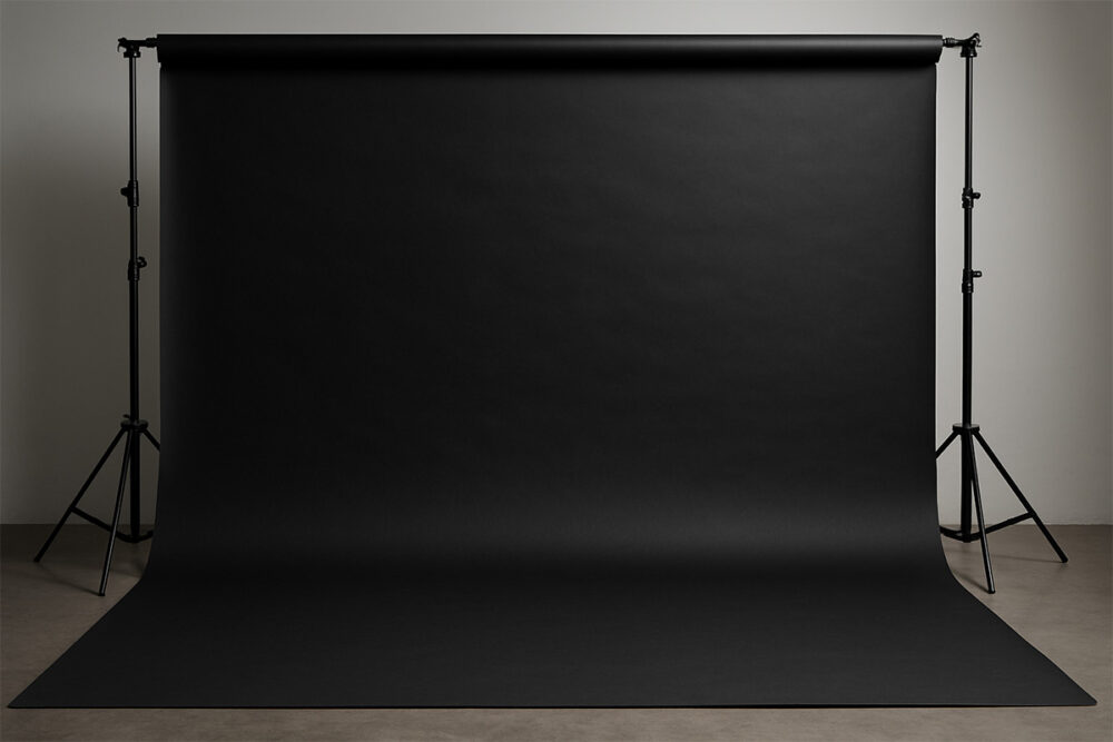 Rollo de papel negro